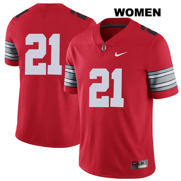 Ohio State Buckeyes Women's Parris Campbell #21 Red Authentic Nike 2018 Spring Game No Name College NCAA Stitched Football Jersey CY19V22YC